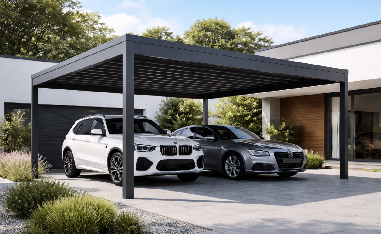 Carport - Hliníkové přístřešky pro auta Adiwood